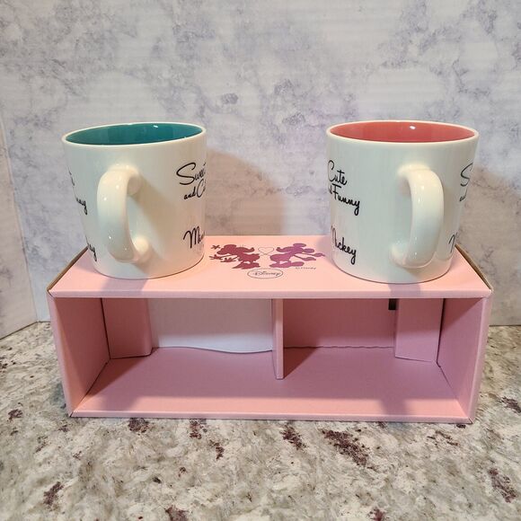 Sango Disney Mickey And Minnie Sweethearts Mugs Set of 2 VHTF - Picture 8 of 9